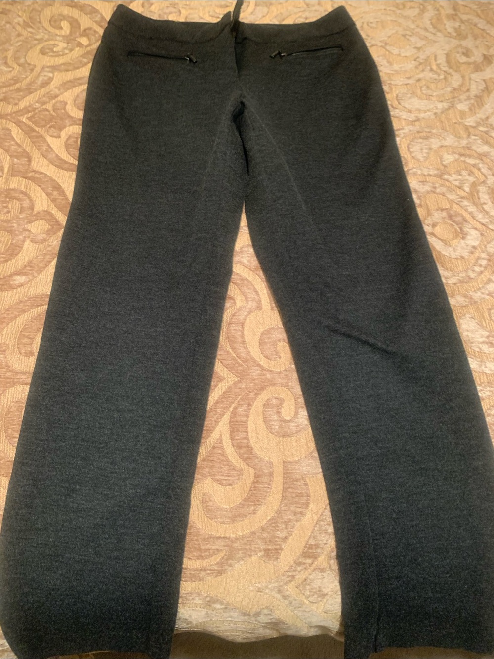 Alfani Kids Charcoal Knit Joggers with Zippered Back Pockets